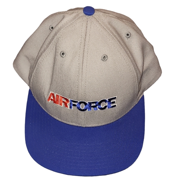 Vintage AIR FORCE Aim High Adult Strapback Hat 80s Made in USA - Picture 1 of 3
